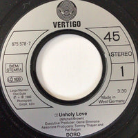 Doro : Unholy Love (7", Single)