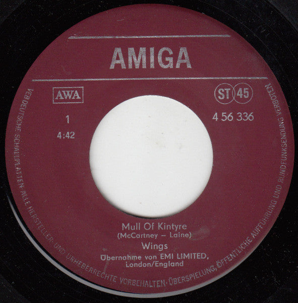 Wings (2) : Mull Of Kintyre / Girl School (7", Single)