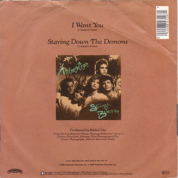Animotion : I Want You (7", Single)