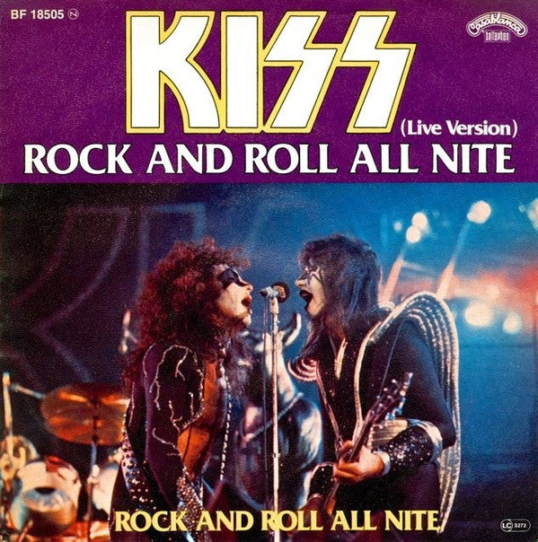 Kiss : Rock And Roll All Nite (7", Single)