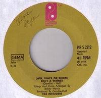 The Intruders : She's A Winner (7", Single, RE)