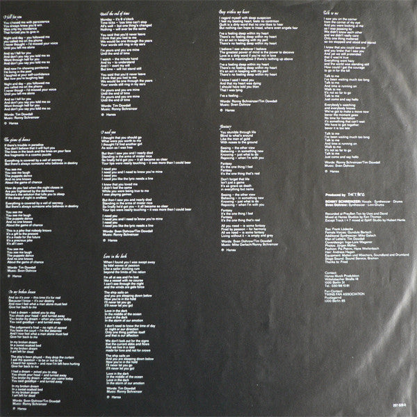 The Twins : Until The End Of Time (LP, Album)