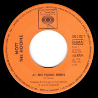 Mott The Hoople : All The Young Dudes (7", Single, Promo)