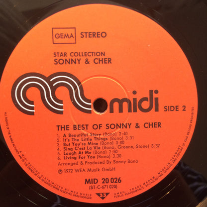 Sonny & Cher : Greatest Hits (LP, Comp, RE)