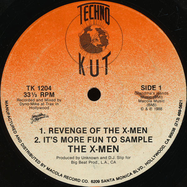 Unknown D.J.* And D.J. Slip* / The X-Men* : Revenge Of The X-Men (12")