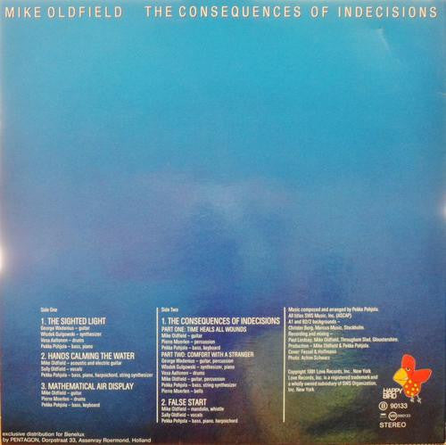 Mike Oldfield : The Consequences Of Indecisions  (LP, Album, RE, Red)