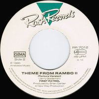 First Patrol : Theme From Rambo II (7", Single)