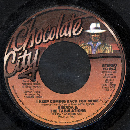 Brenda & The Tabulations : I Keep Coming Back For More (7", Single)