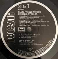 Elvis Presley : Elvis Presley Sings Leiber & Stoller (LP, Comp, RE)