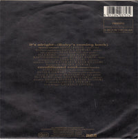 Eurythmics : It's Alright (Baby's Coming Back) (7", Single, RP, Alt)