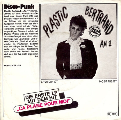 Plastic Bertrand : Bambino (7", Single)