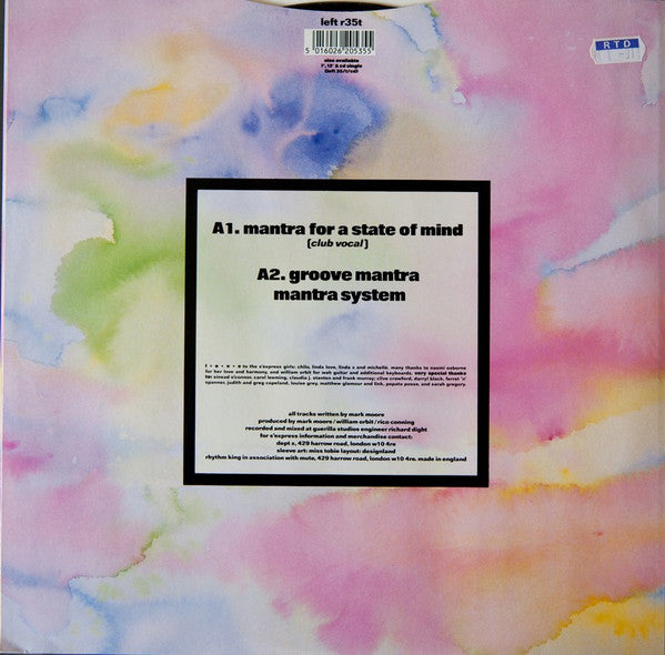 S'Express : Mantra For A State Of Mind (The Club Mixes) (12")