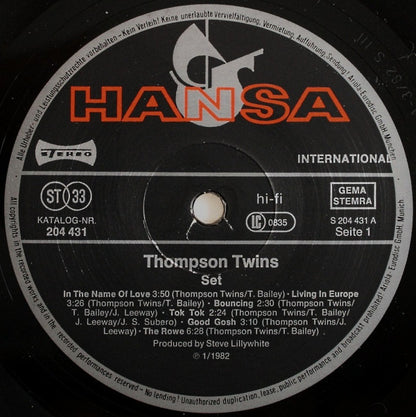 Thompson Twins : Set (LP, Album)