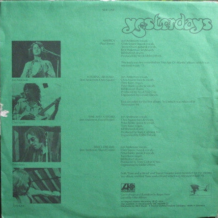 Yes : Yesterdays (LP, Comp)
