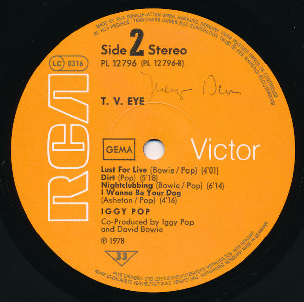 Iggy Pop : TV Eye 1977 Live (LP, Album)