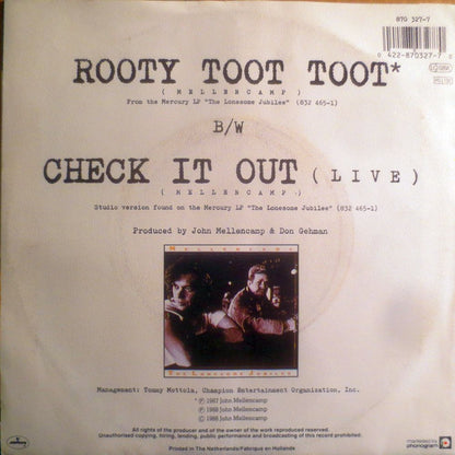 John Cougar Mellencamp : Rooty Toot Toot (7", Single)