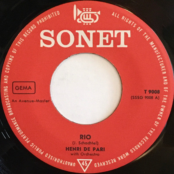 Henri De Pari : Rio (7")