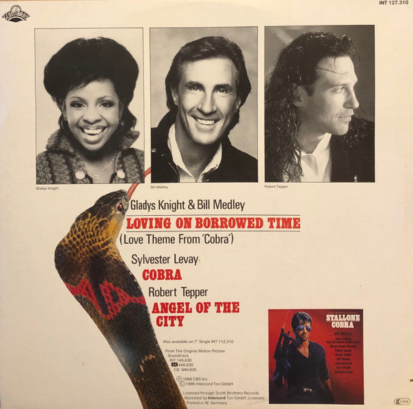 Gladys Knight & Bill Medley : Loving On Borrowed Time (Love Theme From Cobra) (12", Single)