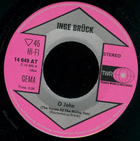 Inge Brück : O John / Miss Molly Mill (7", Single)