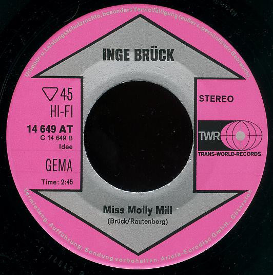 Inge Brück : O John / Miss Molly Mill (7", Single)
