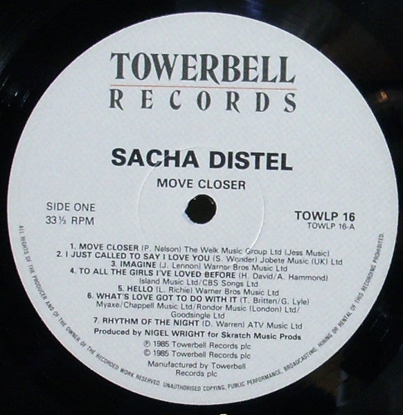 Sacha Distel : Move Closer (LP, Album)