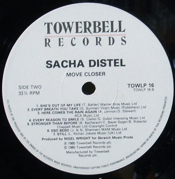 Sacha Distel : Move Closer (LP, Album)