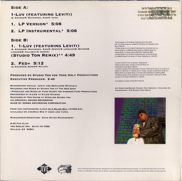 E-40 : 1-Luv (12")
