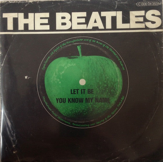 The Beatles : Let It Be (7", Single, Mono, RE)