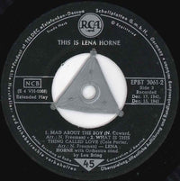 Lena Horne : This Is Lena Horne (7", EP)
