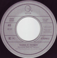 Guns N' Roses : Yesterdays (7", Single)