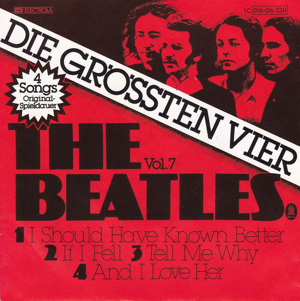 The Beatles : Die Grössten Vier Vol. 7 (7", EP, Mono)