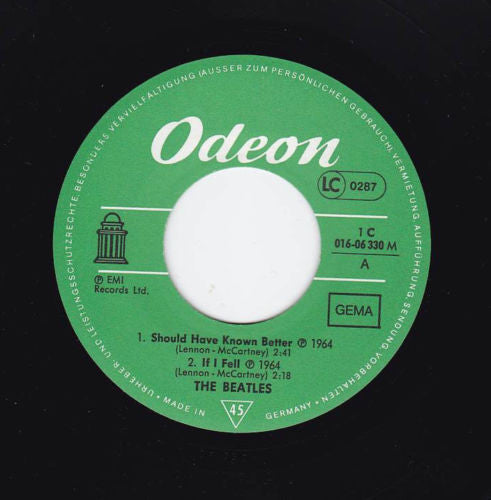 The Beatles : Die Grössten Vier Vol. 7 (7", EP, Mono)