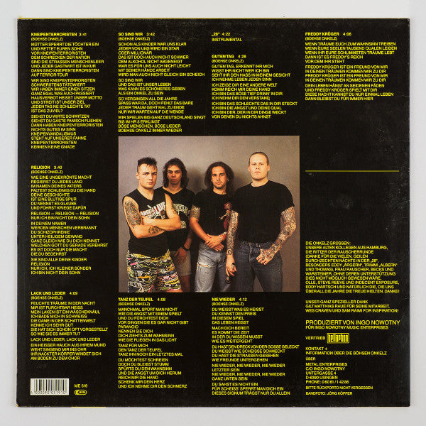 Boehse Onkelz* : Kneipenterroristen (LP, Album)