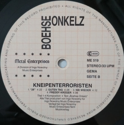 Boehse Onkelz* : Kneipenterroristen (LP, Album)