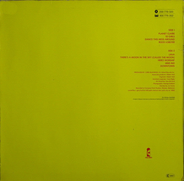 The B-52's : Play Loud (LP, Album, RP)