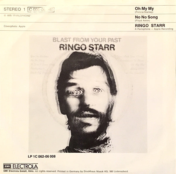 Ringo Starr : Oh My My (7", Single)
