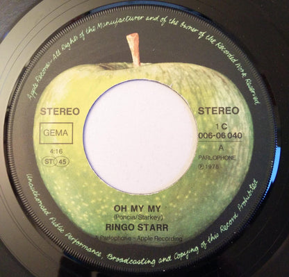 Ringo Starr : Oh My My (7", Single)