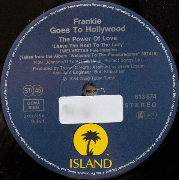 Frankie Goes To Hollywood : The Power Of Love (12", Maxi, RE)