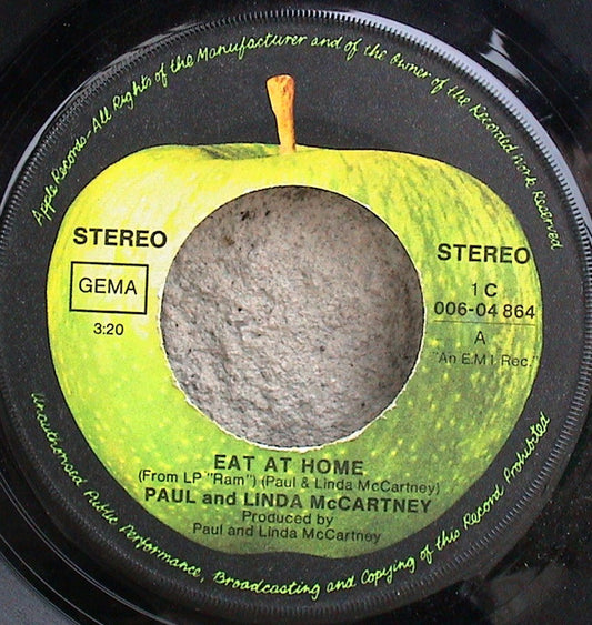 Paul And Linda McCartney* : Eat At Home / Smile Away (7", Single)