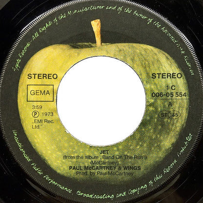 Paul McCartney & Wings* : Jet (7", Single, Blu)