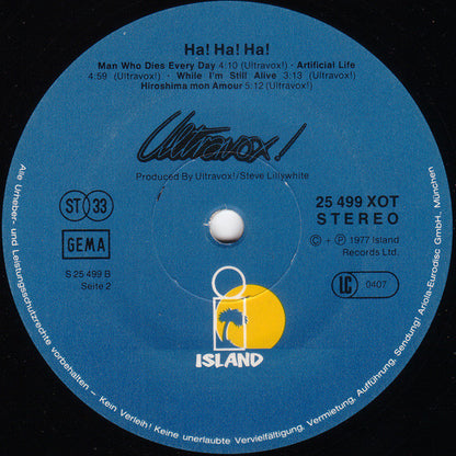 Ultravox!* : Ha!-Ha!-Ha! (LP, Album, RE, Blu)