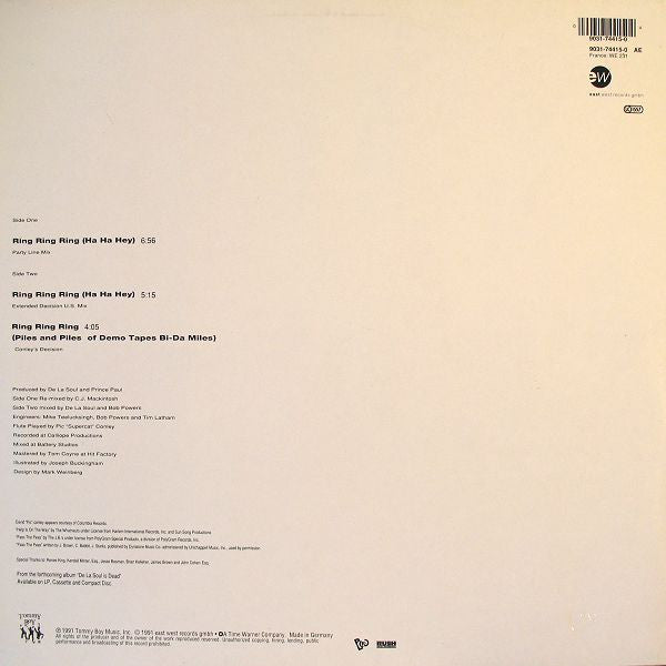 De La Soul : Ring Ring Ring (Ha Ha Hey) (12", Single)