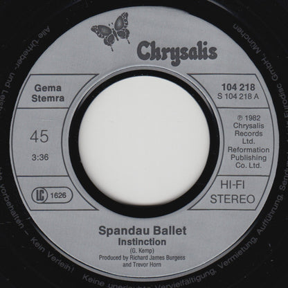Spandau Ballet : Instinction (7", Single)