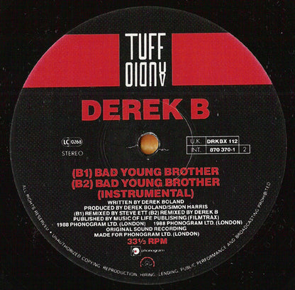 Derek B : Bad Young Brother (12")