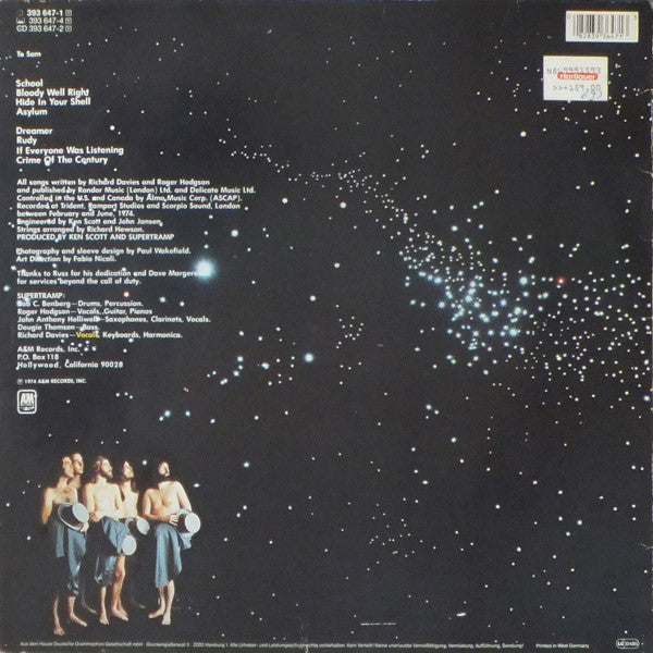 Supertramp : Crime Of The Century (LP, Album, RE, whi)