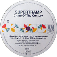 Supertramp : Crime Of The Century (LP, Album, RE, whi)