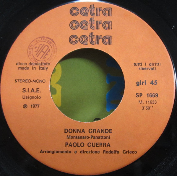 Paolo Guerra : Donna Grande (7")