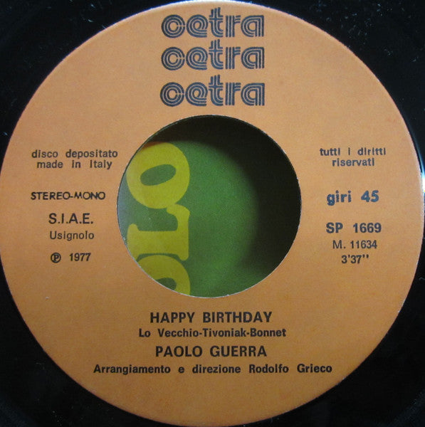 Paolo Guerra : Donna Grande (7")