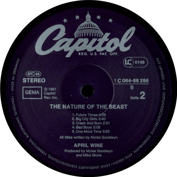 April Wine : The Nature Of The Beast (LP, Album)