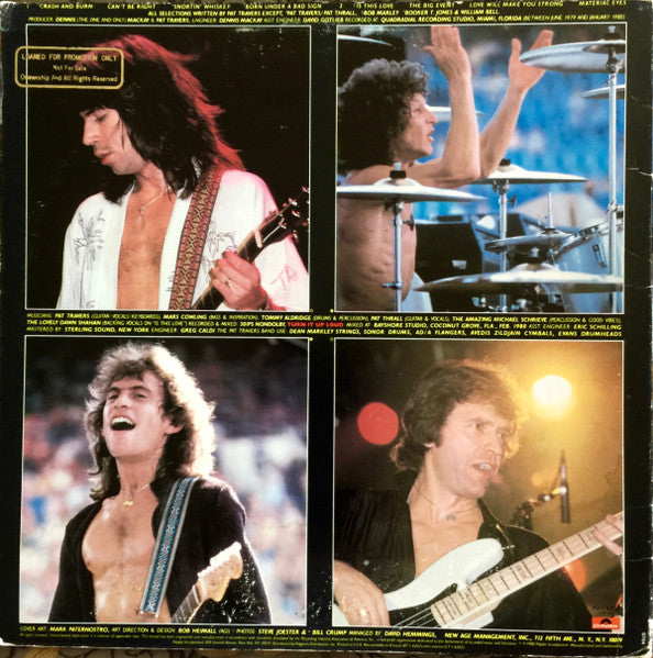 Pat Travers Band : Crash And Burn (LP, Album, Promo)